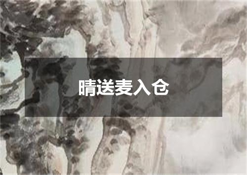晴送麦入仓