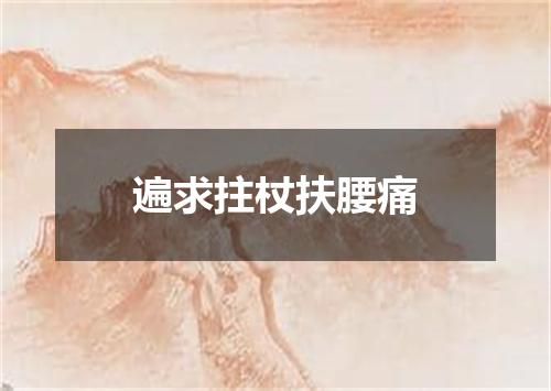 遍求拄杖扶腰痛
