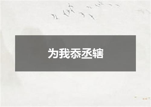 为我忝丞辖