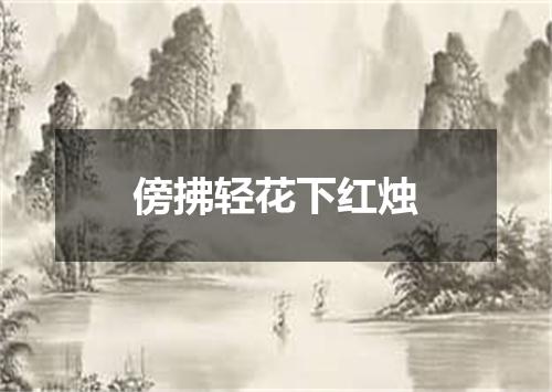 傍拂轻花下红烛