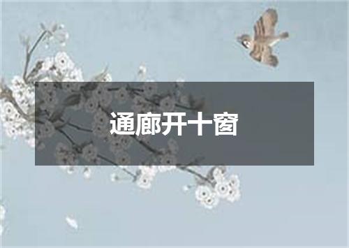 通廊开十窗