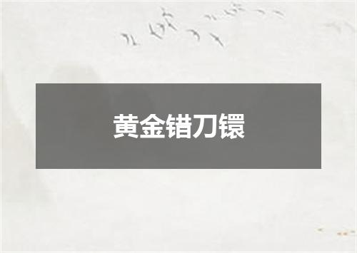 黄金错刀镮