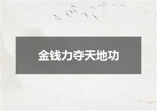 金钱力夺天地功