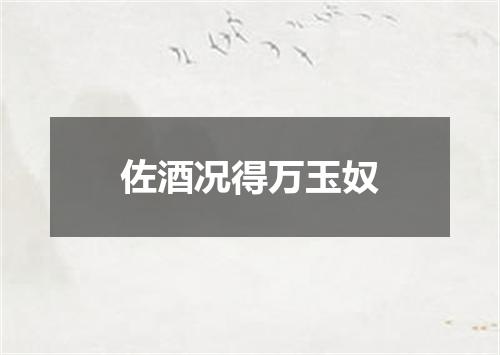 佐酒况得万玉奴