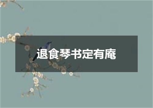 退食琴书定有庵