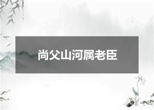 尚父山河属老臣