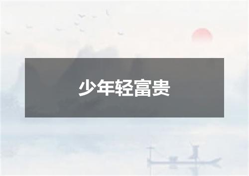 少年轻富贵