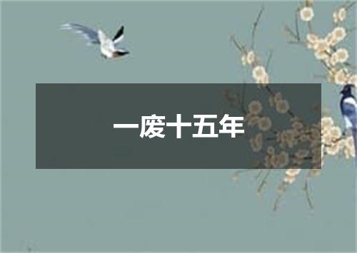 一废十五年