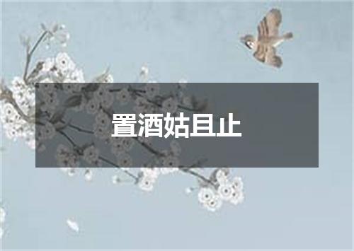 置酒姑且止