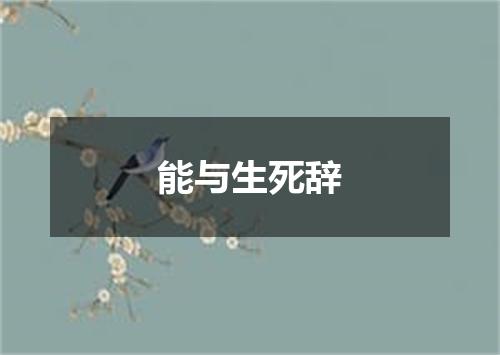 能与生死辞
