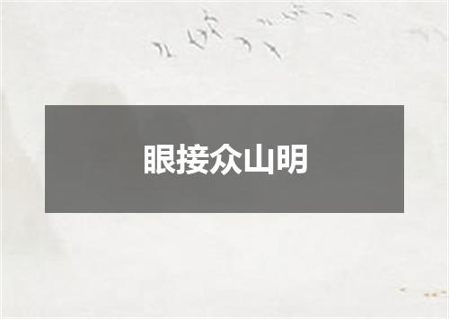 眼接众山明