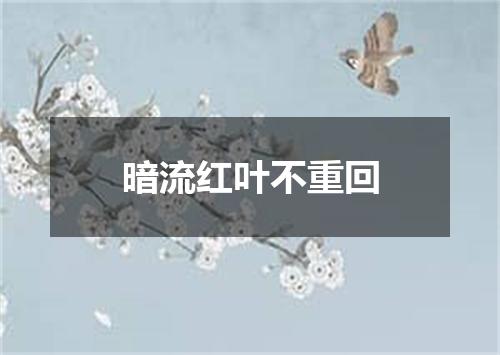 暗流红叶不重回