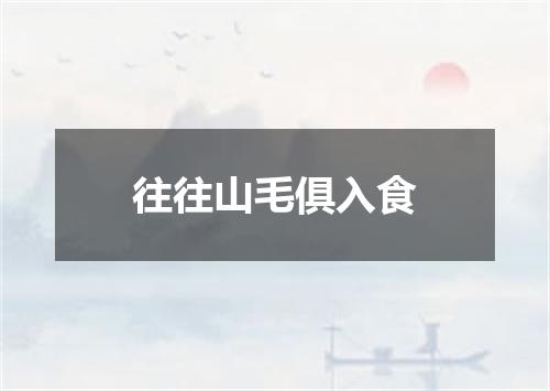往往山毛俱入食