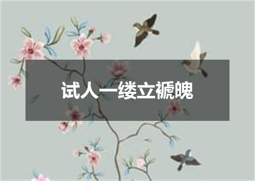 试人一缕立褫魄