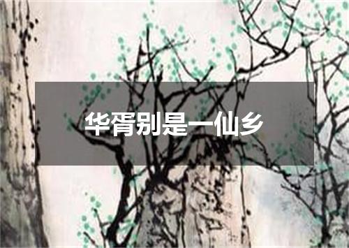 华胥别是一仙乡