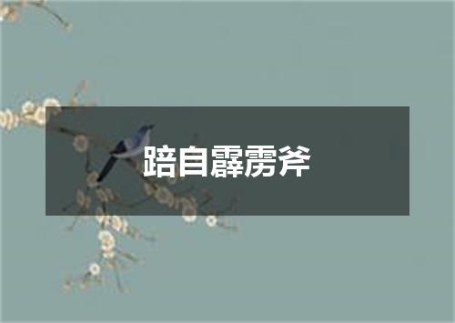 踣自霹雳斧