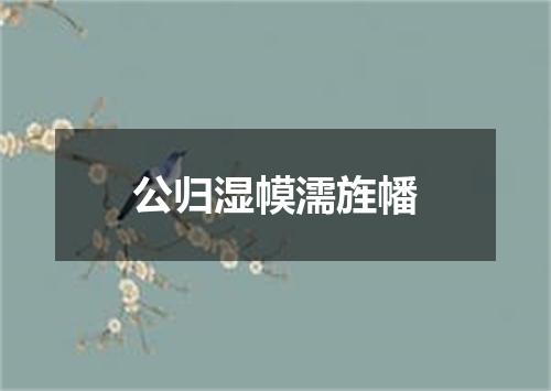 公归湿幙濡旌幡