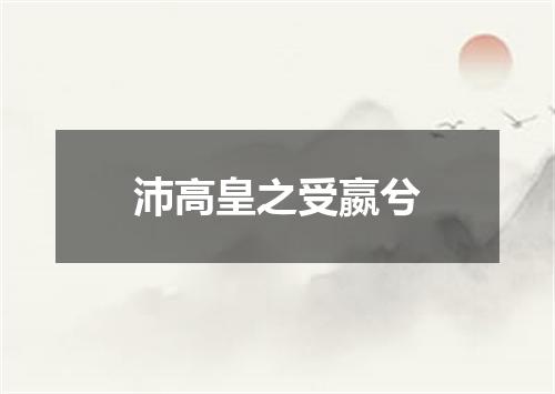 沛高皇之受嬴兮