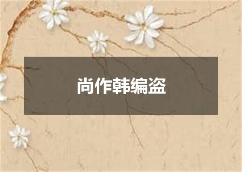 尚作韩编盗