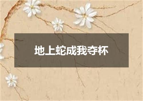 地上蛇成我夺杯
