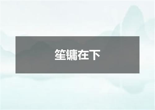 笙镛在下