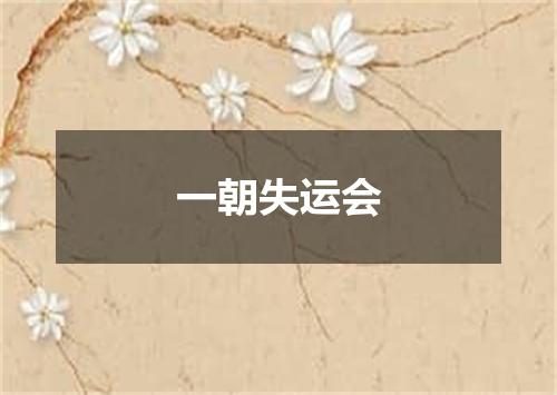 一朝失运会