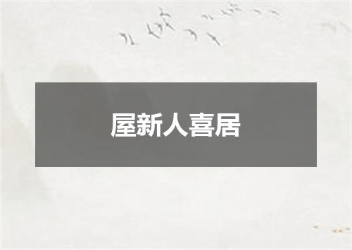 屋新人喜居
