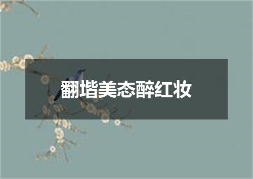 翻堦美态醉红妆