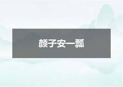 颜子安一瓢