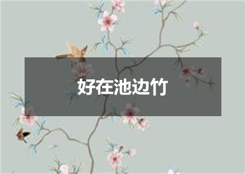 好在池边竹