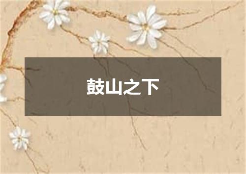 鼓山之下