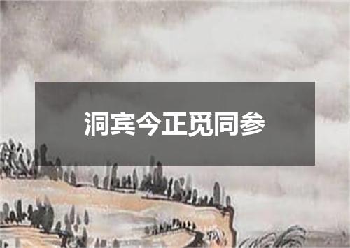 洞宾今正觅同参