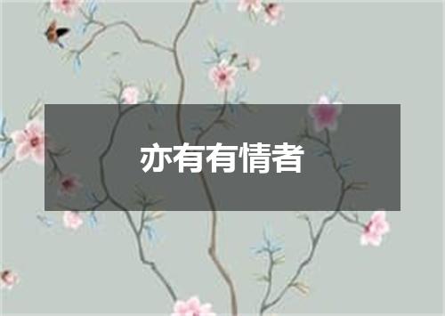 亦有有情者