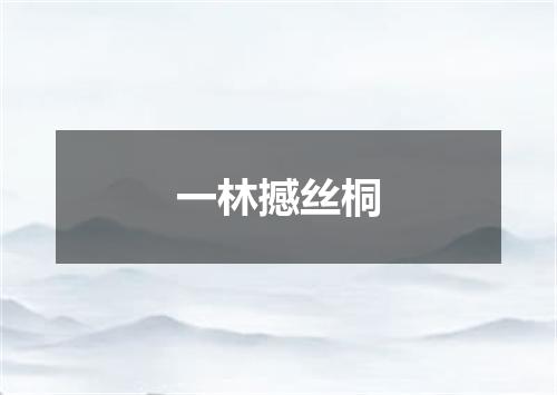 一林撼丝桐