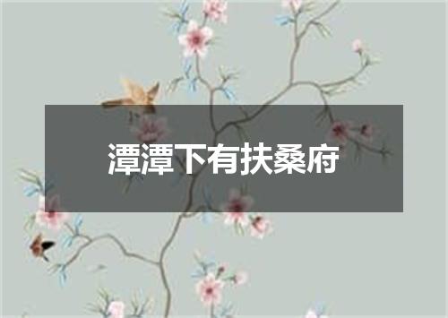 潭潭下有扶桑府