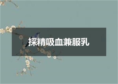 採精吸血兼服乳
