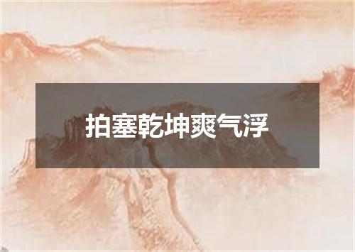 拍塞乾坤爽气浮