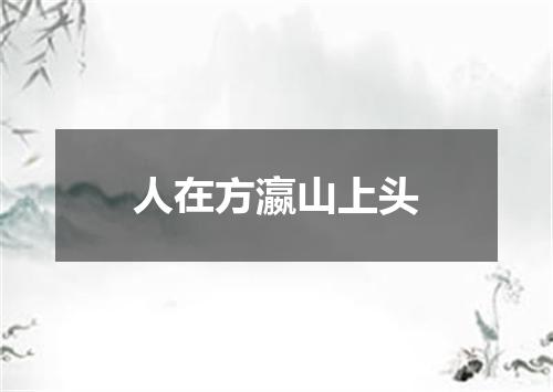 人在方瀛山上头