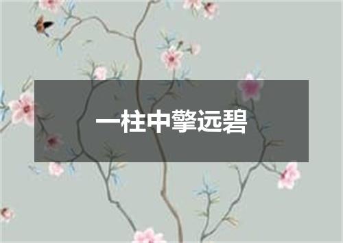 一柱中擎远碧