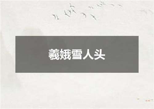 羲娥雪人头