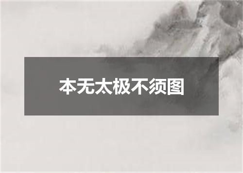 本无太极不须图