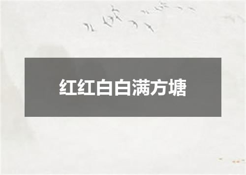 红红白白满方塘