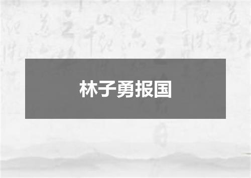 林子勇报国