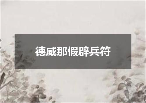 德威那假辟兵符
