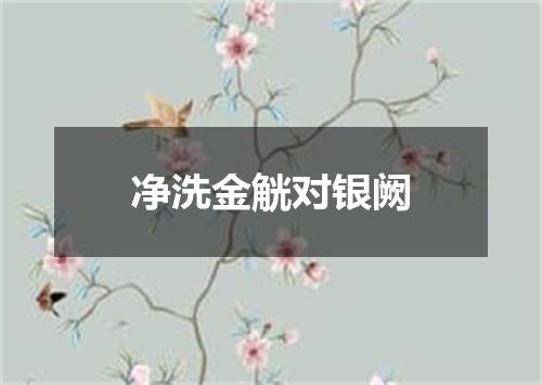 净洗金觥对银阙