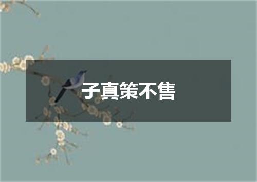 子真策不售