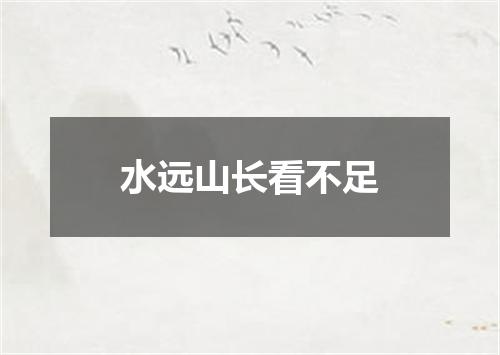 水远山长看不足