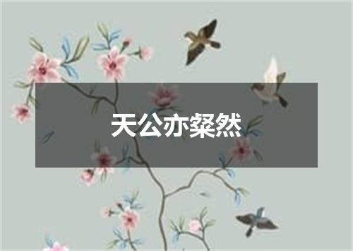 天公亦粲然