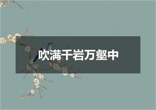 吹满千岩万壑中