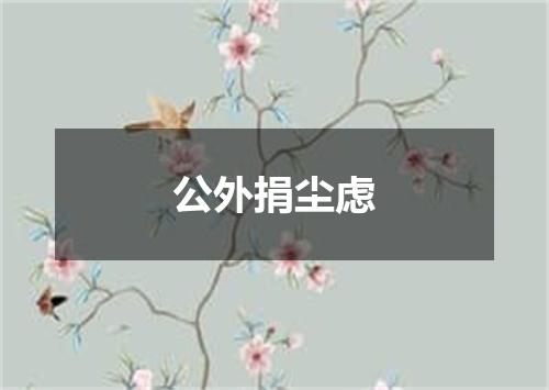 公外捐尘虑